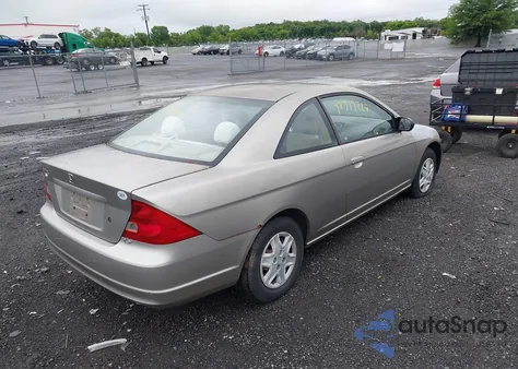 2003 Honda Civic Lx z USA, uszkodzony, nr VIN 1HGEM22513L057357